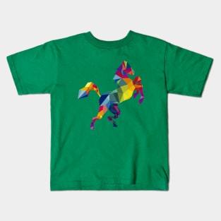 Horse Colorful Kids T-Shirt